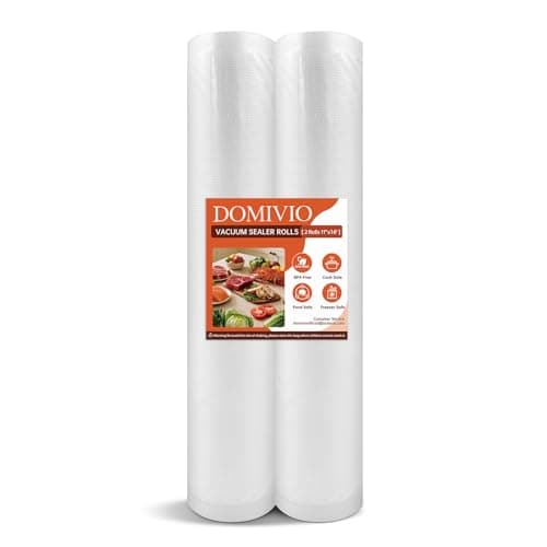 Vacuum Sealer Rolls 2 Pack, 11” x 16’ Vacuum Seal Bags for Food Storage Saver, BPA-Free Food Saver Bags Rolls for Freezer, Meal Prep & Sous Vide Cooking - Image 1