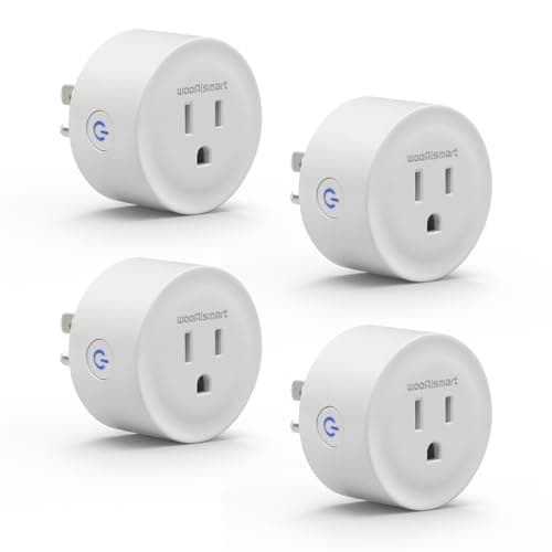 wooaismart Smart Plug, WiFi Plugs Work with Alexa & Google Assistant, Smart Outlet with Timer & Group Controller, WiFi Outlet for Home, No Hub Required, ETL & FCC Certified, 2.4GHz WiFi, 10A, 4 Pack - Image 1