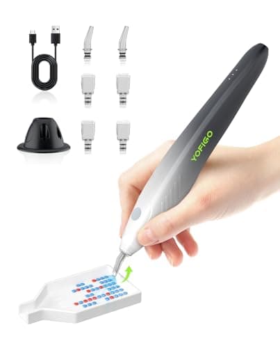 YOFIGO Electric Diamond Painting Pen,Wireless Art Pen for Diamond Painting with 3 Adjustable Suction Levels, Professional Diamond Art Pen with Magnetic Charging Base, Tool for DIY Craft - Image 1