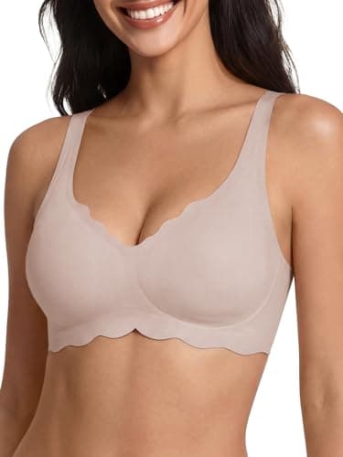 Tankaneo Womens Wireless Jelly Bras No Underwire Soft Bralette Comfortable Full Coverage Seamless T Shirt Bra - Image 1