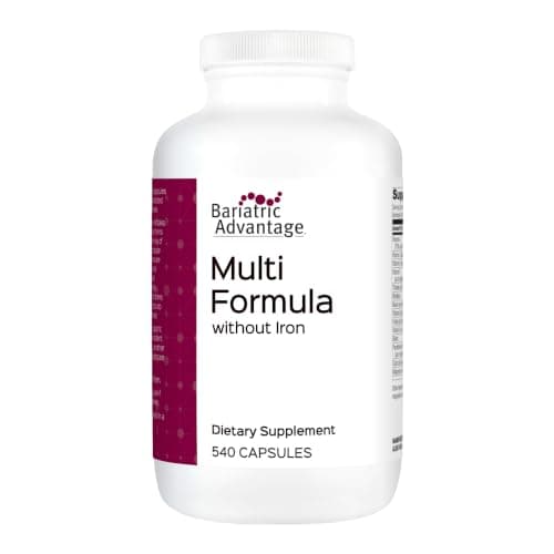 Bariatric Advantage Multi Formula Without Iron, High Potency Daily Multivitamin for Bariatric Surgery Patients with 22 Essential Vitamins and Nutrients - 540 Capsules - Image 1