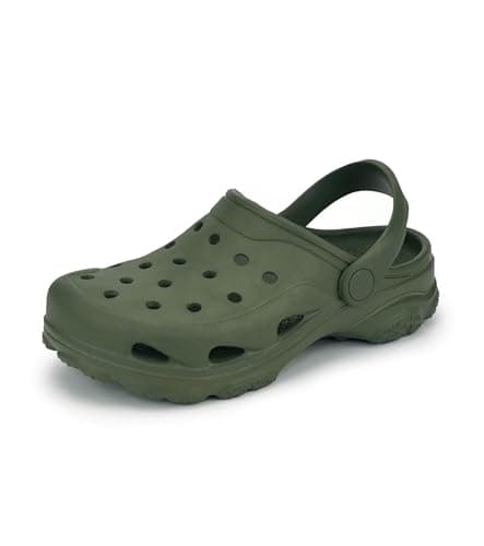 AOVOG Toddler Boys Clogs Garden Shoes Comfortable Slides Sandals Beach Pool Water Shoes Green - Image 1