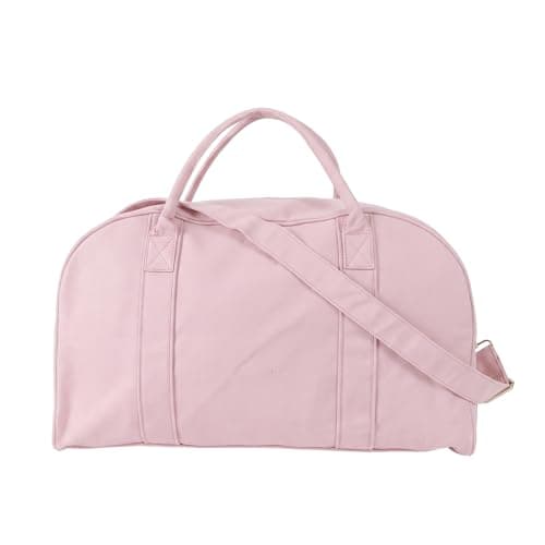 CRAZITAYA Thick Canvas Travel Duffel Bag 45L Large Capacity (pink) - Image 1