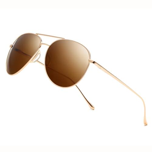 SUNGAIT Tangle Free Aviator Sunglasses for Women: Ideal for Flying Golf Hiking Running and Great Lifestyle Look SGT603TKC-TF - Image 1
