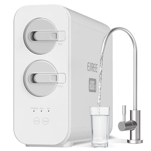 Eiree C6 Tankless Reverse Osmosis System, NSF/ANSI 42 & 372 Certified, 600GPD Under Sink RO Water Filter with 2:1 Pure to Drain Ratio, Reduces TDS & Odor for Clean Drinking Water - Image 1