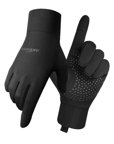 AXEVMEN Cycling Gloves Thin Winter Gloves for Women & Men Touchscreen Gloves for Running Biking Driving, Hiking,Outdoor Sports - Image 1
