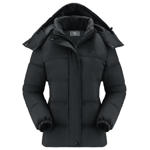 CAMLE CROWN Women's Puffer Jacket Coat Winter Warm Hooded Jacket Down Jacket Outerwear - Image 1