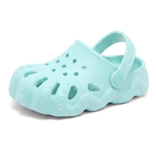 AOVOG Toddler Girls Boys Clogs Cute Garden Shoes Slip On Shower Slide Sandals Beach Kids Water Shoes WaterBlue - Image 1
