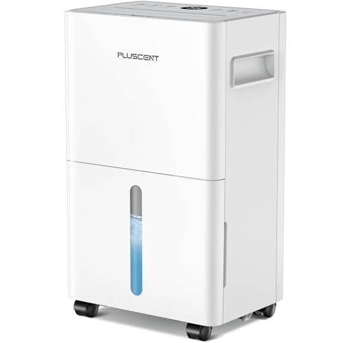 PLUSCENT 1,500 Sq. Ft Dehumidifier for Basement, 21 Pints Dehumidifiers for Home with Drain Hose, Quiet Operation, Smart Humidity Control, Auto Defrost, 24H Timer, Portable for Bedroom, RV, Bathroom - Image 1