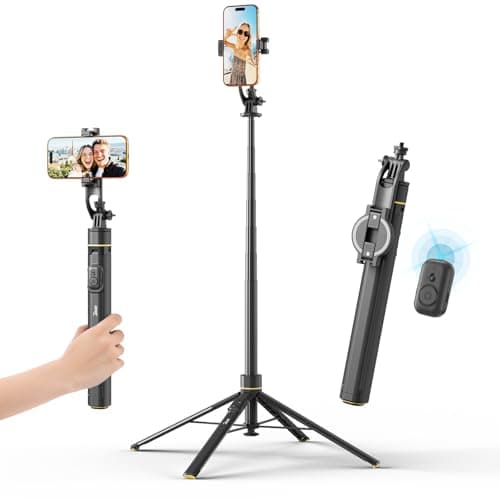 Acer Gadget Magnetic Tripod for iPhone – 70.8” Magnetic Phone Tripod with Auto Open Magnetic Phone Mount Bluetooth Remote Adjustable Height for Vlogging YouTube TikTok Video Recording - Image 1