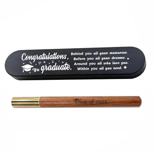 TGCNQ Engraved Class of 2026 Gel Pen, Graduation Gift with Metal Box
