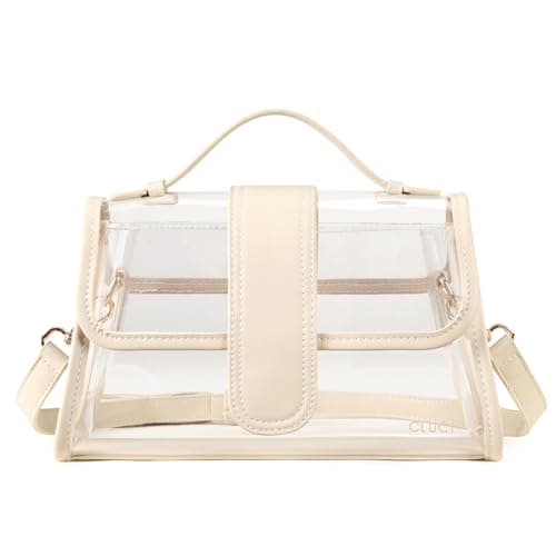 CLUCI Clear Bag for Stadium Events Crossbody Purses for Women Stadium Approved Clear Bag for Concerts Sports Festivals - Image 1