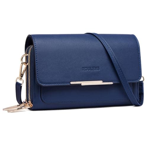 Roulens Small Crossbody Bag for Women,Cell Phone Purse Women's Shoulder Handbags Wallet Purse with Credit Card Slots - Image 1