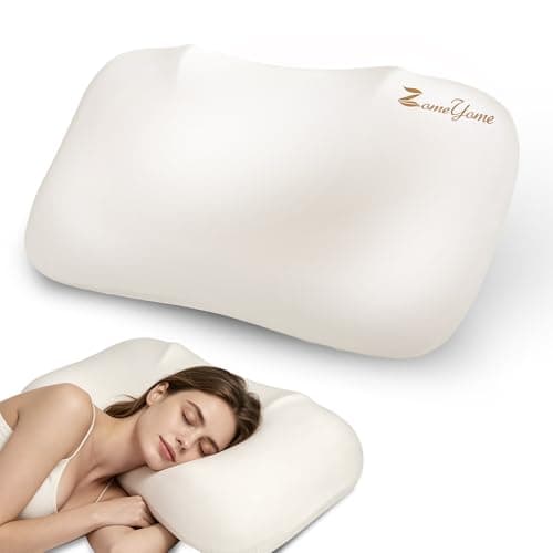 zomeyome Slow Rebound Memory Foam Pillow, Zero Pressure Neck Support Pillow for Side Back Stomach Sleepers, Breathable Comfort Bed Pillow for Pain Relief Sleeping - Image 1