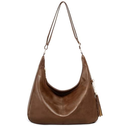 GEMIU Hobo Tote Bag for Women, Soft Foldable Vegan Leather Slouchy Shoulder Crossbody Handbag, Large Capacity Daily Purse - Image 1