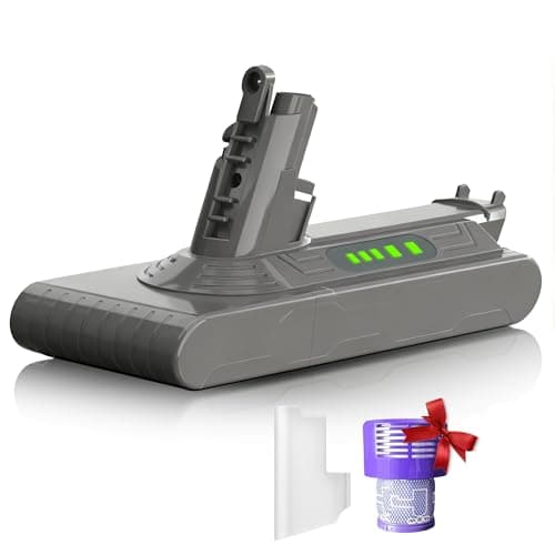 GREATXILI 7000mAh Upgraded Replacement Battery for Dyson V10 Series Cordless Vacuum Cleaners High Capacity Power Pack with 1 Post-Filter for Animal Absolute Motorhead Fluffy - Image 1