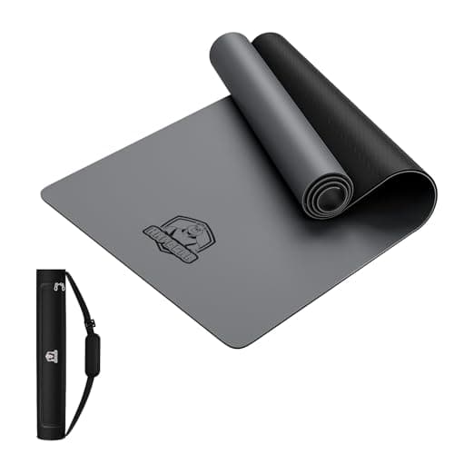 HAPBEAR Large Yoga Mat - 72"x30" Extra Wide Exercise Mat, 1/5" Thick Dual Color PVC, Anti-Slip High Cushioning for Yoga, Pilates & Home Workouts - Bonus Mesh Bag - Image 1