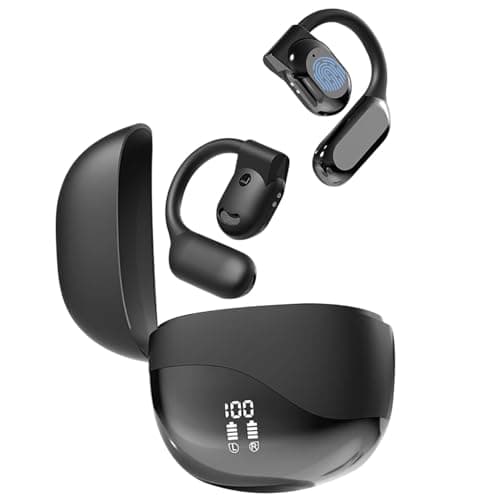 AI Real-Time Translator Earbuds 144 Languages & Accents Wireless Bluetooth 3-in-1 for Travel Business Learning, Compatible with Android & iPhone (Black)