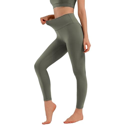 MXYMXY Buttery Soft High Waist Yoga Pants for Women - 25" Tummy Control Workout Leggings with Pockets, Squat Proof Gym Running Athletic - Image 1