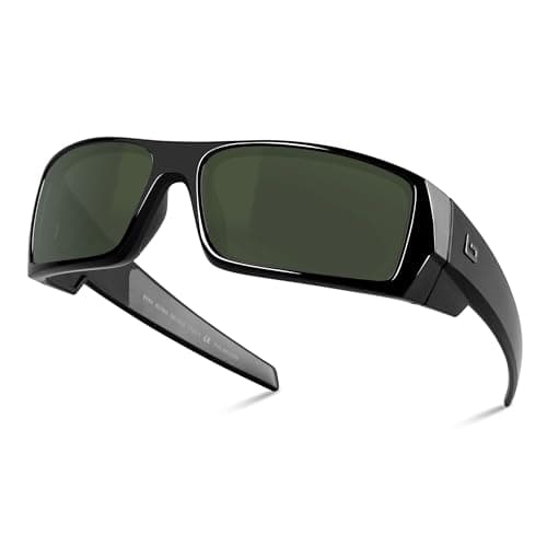 B.N.U.S Polarized Sunglasses for Men with Corning Glass Lens - Scratch-Resistant, Optical Clarity, Premium UV Protection (Black/G-15 Lens, Non-Polarized) - Image 1