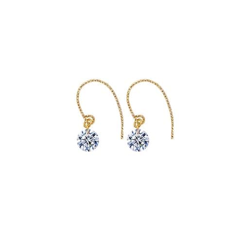 PearlLives Drop Dangle Earrings for Women Cubic Zirconia 14K Gold Plated Hypoallergenic 925 Sterling Silver CZ Earrings (CZ Dangle Earrings) - Image 1