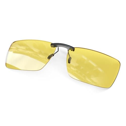 ANYLUV Clip on Polarized Night Vision Sunglasses, Night Vision Driving Sunglasses Non-Flip Up Glasses for Men Women - Image 1