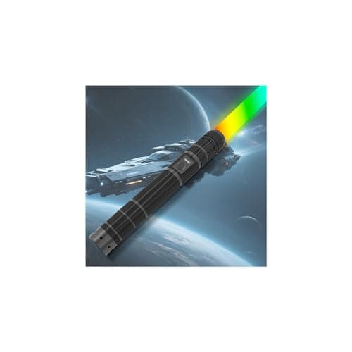 JOINBO Light Up Swords Saber for Kids and Adults,Boys Metal Hilt Sword Toys for Halloween Dress Up Party, Xmas Present,Galaxy War Fighters and Warriors-Black - Image 1