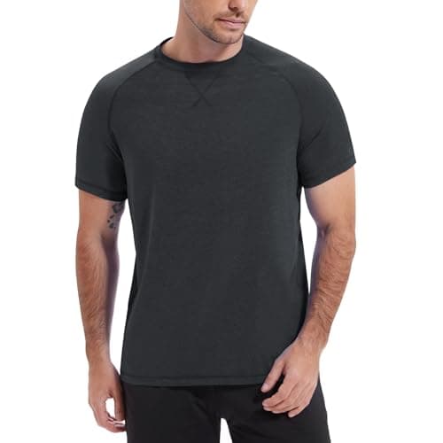 Men’s Rash Guard Swim Shirt UPF 50+ Sun Protection Quick Dry Short Sleeve UV Swim Top for Surfing Swimming Beach - Image 1