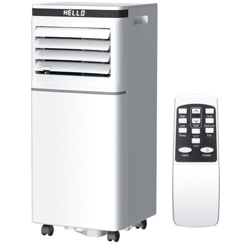 Antarctic Star 8000 BTU Portable Air Conditioner, 3-in-1 AC Unit with Dehumidifier & Fan, 24H Timer, Sleep Mode, Remote Control, Digital Display for Home & Office - Image 1