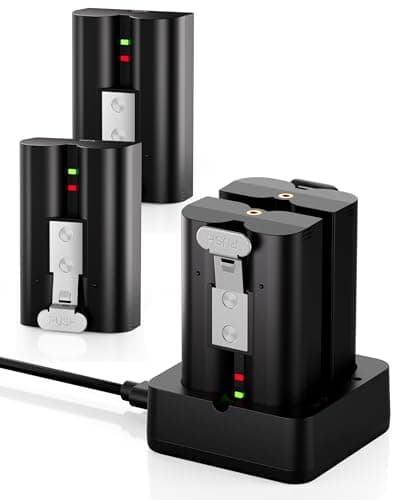 CHICNOD 4 Pack Replacement Battery for Ring Doorbell, 6040mAh Rechargeable Li-ion Batteries Compatible with Ring Video Doorbell 2/3/3 Plus/4, Spotlight Cam, Stick Up Cam, Peephole Cam & Indoor Cam - Image 1