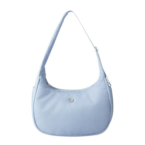 Babysun Mini Shoulder Bag Women Nylon Crescent Bag 4L Underarm Shoulder Purse Women's Shoulder Handbags Small Tote Bag Blue - Image 1