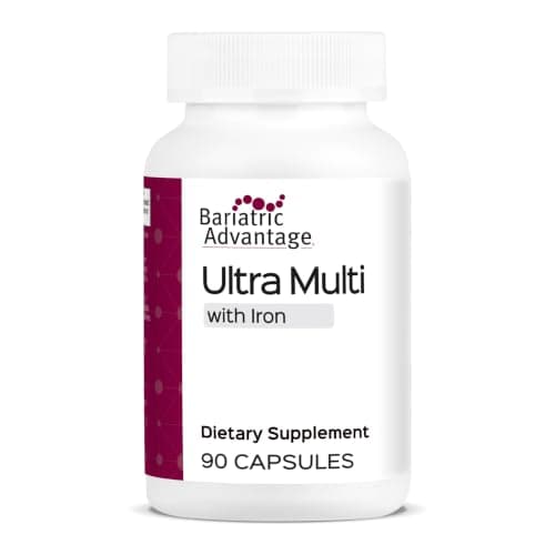 Bariatric Advantage Ultra Multivitamin with Iron - Ultra Multi with Iron - Capsule Format Multivitamin - Provides Full Complex of B Vitamins - with Vitamin C, Chromium & More - 90 Capsules - Image 1