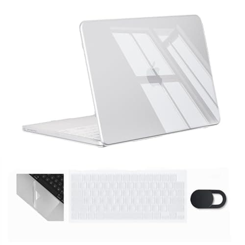 Se7enline Compatible with Clear MacBook Neo Case 13 inch 2026 Model A3404, Hard Shell,Keyboard Cover,Webcam Cover,Trackpad Protector, Anti-Scratch Anti-Drop Slim Fit Protection,Crystal Transparent