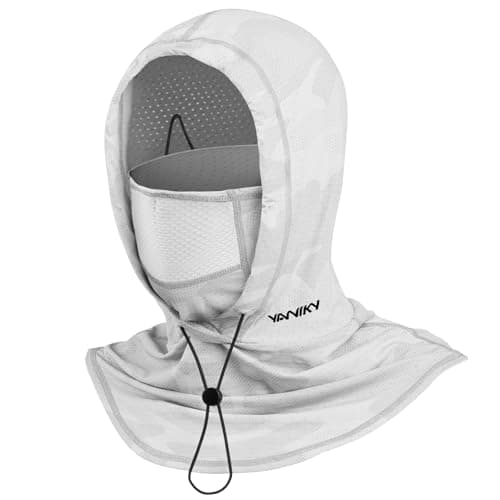Cooling Balaclava Face Mask with Breathable Holes Sun Protection Full Face Mask for Men Women Fishing Cycling&Outdoor Work White - Image 1