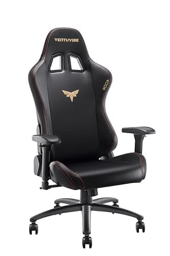 VENTUVIBE Gaming Chair 4D Adjustable Armrests - 170° Reclining & 320lb Capacity, High Back Ergonomic Computer Chair with Lumbar Support, Office Game Chair for Adults, PU Black - Image 1