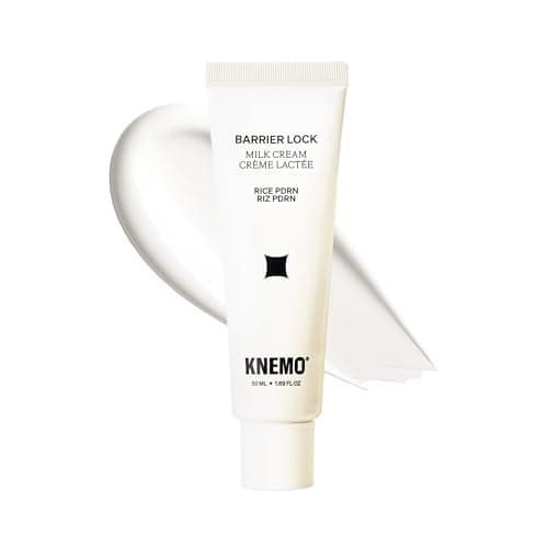 KNEMO BARRIER LOCK Rice PDRN Milk Cream - Intense Hydration Face Moisturizer for Barrier Repair, Rich Dewy Day & Night Cream for Dry, Sensitive, & Flaky Skin - Image 1
