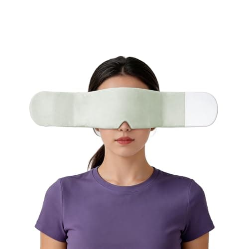 SilkCielo Weighted Eye Mask for Sleeping Perfect for Women Migraines and Relaxation Eye Pillow Eyes Blanket - Gray - Image 1