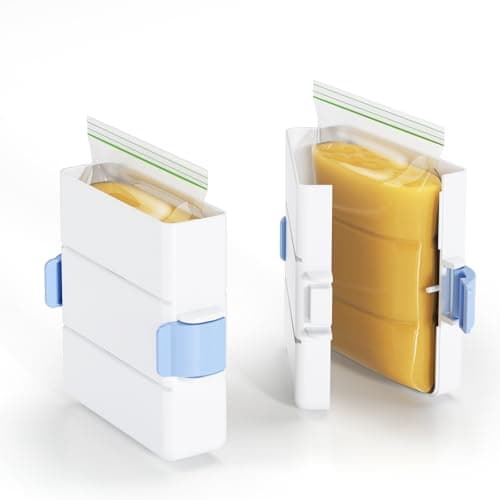 LAMU 2 Pack Freezer Food Block Maker, 2-Cup Soup Cubes Freezer Mold, Meal Prep Bag Container to Freeze Soups, Sauces, Bone Broth and Leftovers - Image 1