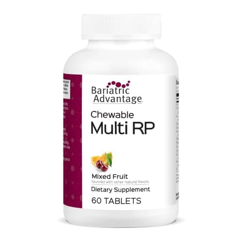 Bariatric Advantage Chewable Multi RP Multivitamin - for Bariatric Surgery Patients - with Iron, Copper, Vitamin C, A, Zinc & More - 100% DV of 18 Nutrients - Mixed Fruit - 60 Count - Image 1