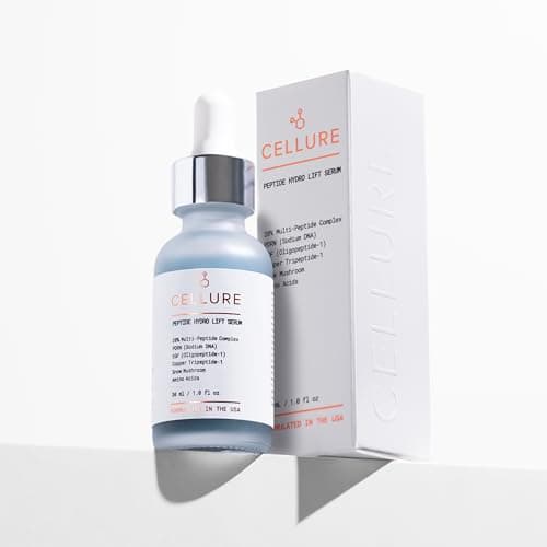Cellure Peptide Hydro Lift Serum – Multi Peptide Firming & Smoothing Face Serum with EGF Growth Factors, Copper Peptides & Hyaluronic Acid, 1.0 fl oz (30 mL) - Image 1