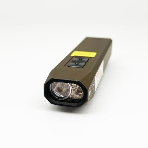 ERITOM Rechargeable EDC Flashlight USB C with White Light, UV and Green Beam 1000 Lumens Portable Flat Flashlight,Programming dimming,for Night Duty, Emergency Repair - Image 1