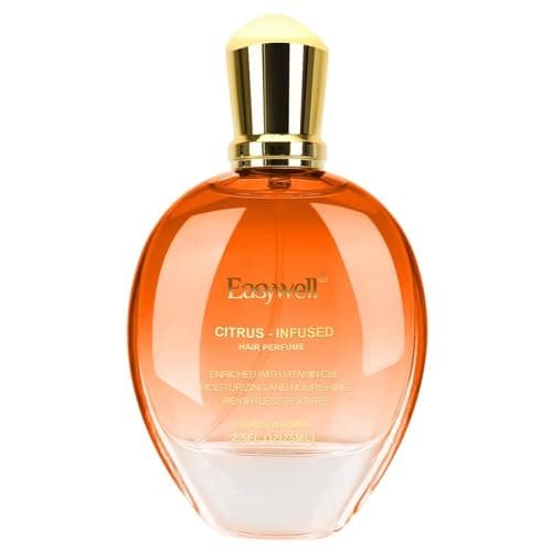 EASYWELL Hair Perfume for Women, Christmas Gift Birthday Gifts for Mom and girls, Leave In Conditioner Spray with Vitamin B5, Hair Care Fragrance, Hair Oil Mist, Citrus, 2.5 fl oz - Image 1