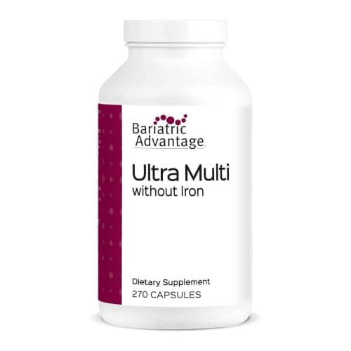 Bariatric Advantage Ultra Multi Without Iron - High Potency Multivitamin - for Bariatric Surgery Patients - Bariatric Multivitamin Capsule - with Calcium, Vitamin C & More - 270 Capsules - Image 1