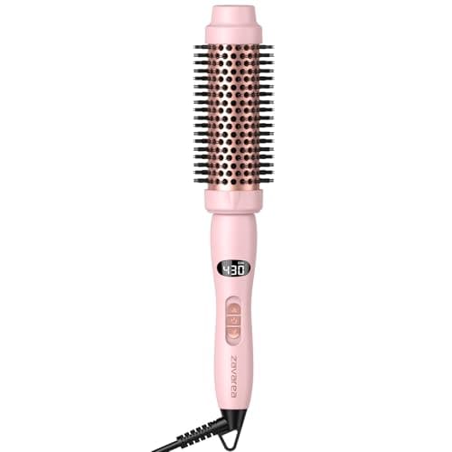 Thermal Round Brush, 1.5 inch Blowout Brush with Ceramic Barrel & Negative Ions Tech Makes Hair Smoother Get Natural Curls, Heated Styler Tool for All Hair Type, Dual Voltage - Image 1