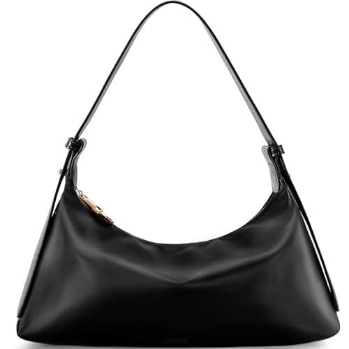 Kiss Sea Medium Crescent Hobo Bag for Women Vegan Leather Shoulder Purse Trendy - Image 1