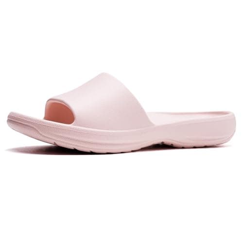 VIVASUN Women's Arch Support Waterproof Slip On EVA Slides,Pink,10-10.5 - Image 1