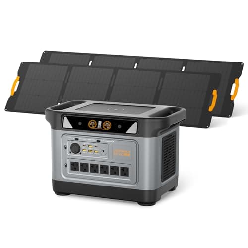 UDPOWER S2400 Portable Power Station(Solar Panel Option), 2083Wh LiFePO4, 2400W (Surge 3000W) UPS, 6 AC Outlets, Solar Generator for RVs Camping Emergency, Home Backup (Bundle(AS2400+2*sp210)) - Image 1