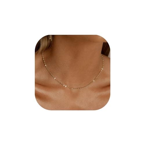 BAYLAY Gold Chain for Women - 18K Gold Plated Chain Necklace Woman Dainty Gold Necklace for Women Gold Jewelry Gifts Size 26 inch - Image 1