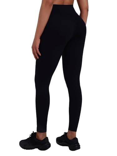 Sunzel High Waist Leggings for Women, Thong Seams Glute Sculpting Squat Proof Compression Yoga Pants for Workout Gym Running 25” Inseam Black X-Small - Image 1