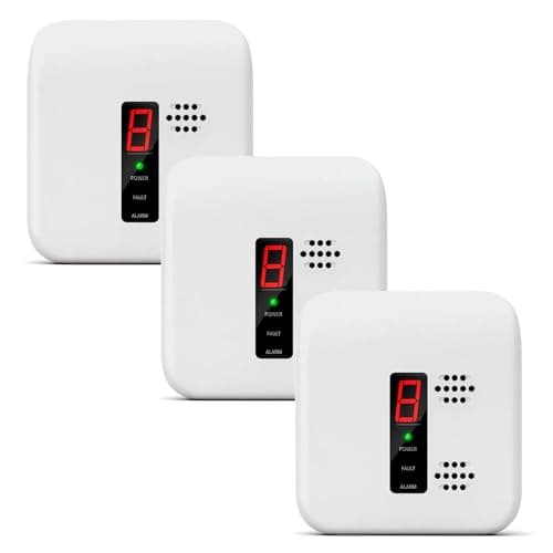 Plug-in Natural and Propane Gas Detector with Digital Display, Smart Indoor Gas Monitoring Device for Kitchen, Home, Apartment, RV & Travel, Compact Wall Plug Design (3) - Image 1